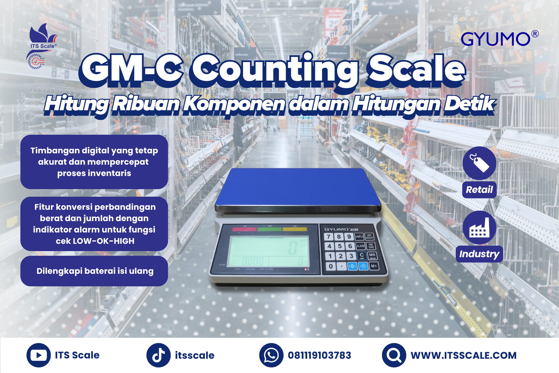 GM-C Counting Scale: Hitung Ribuan Komponen dalam Hitungan Detik